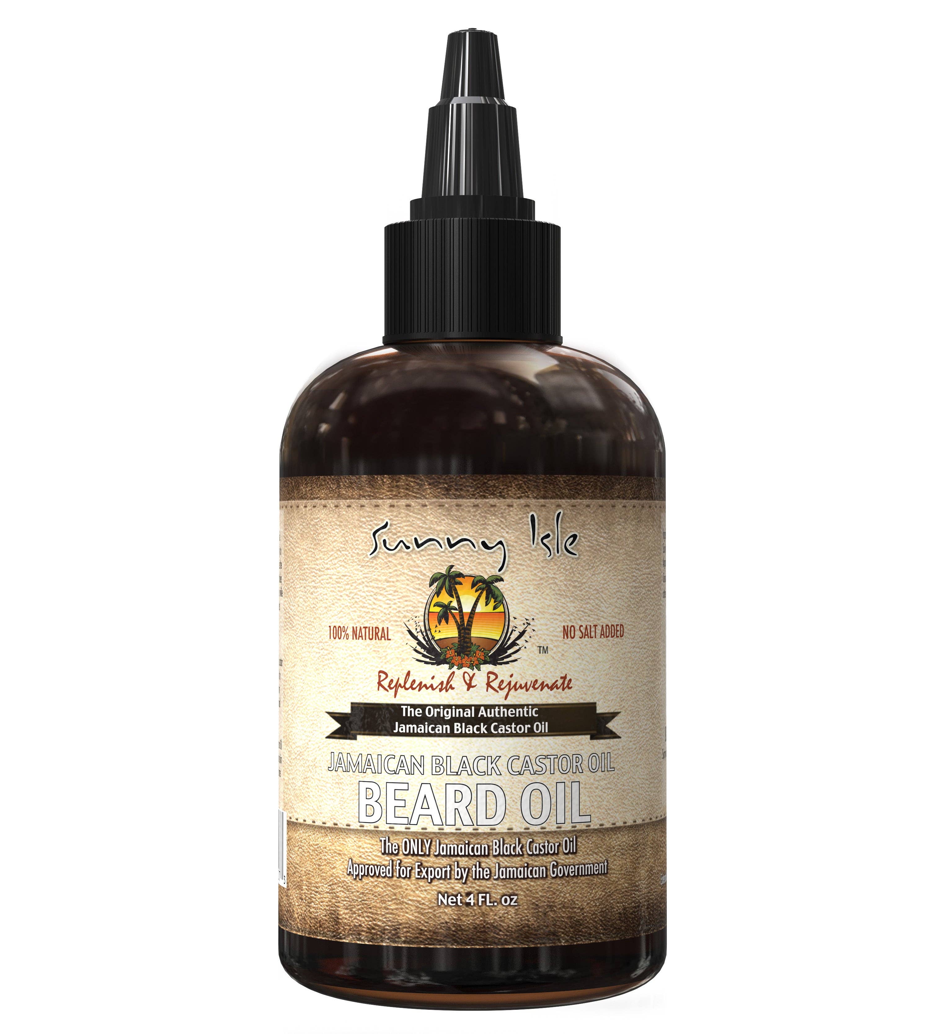 Sunny Isle Jamaican Black Castor Oil Beard Oil - 4oz
